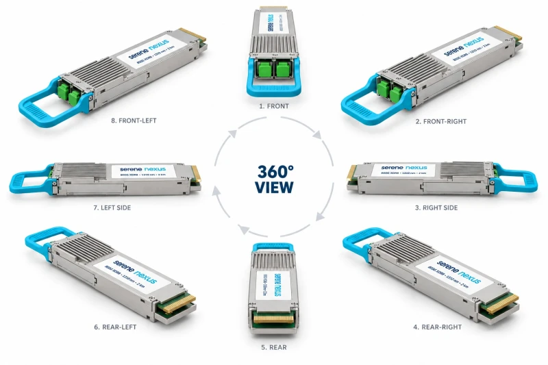 Serene Nexus 800G XDR8 OSFP – 360° view