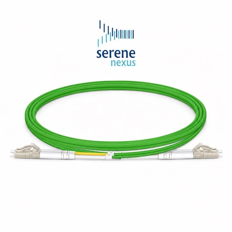 Patchcord OM5 LC-LC duplex Serene Nexus — widok całego kabla
