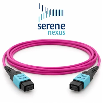 5m Kabel MPO-MPO, MPO-12 UPC żeński–żeński, 12 włókien OM4, LSZH, typ B