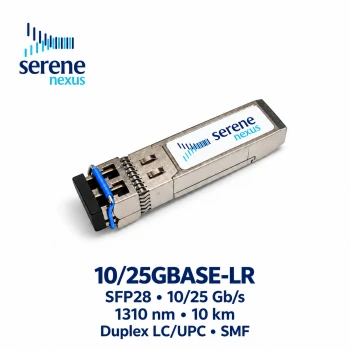 10/25GBASE-LR SFP28 Dual-rate 1310nm 10km Duplex LC/UPC SMF