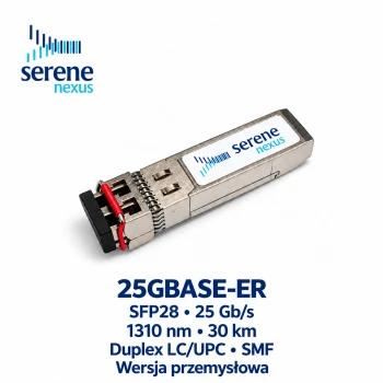 25GBASE-ER SFP28 1310nm 30km Duplex LC/UPC SMF - industrialny