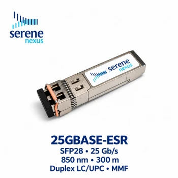 25GBASE-ESR SFP28 850nm 300m Duplex LC/UPC MMF
