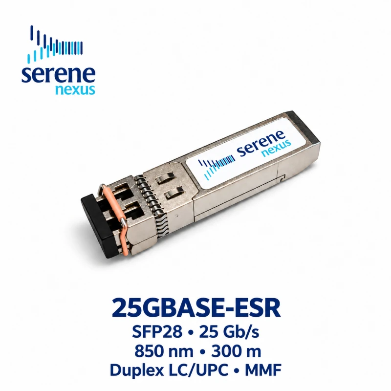 25GBASE-ESR SFP28 850nm 300m Duplex LC/UPC MMF