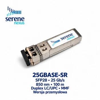 25GBASE-SR SFP28 850nm 100m Duplex LC/UPC MMF industrialny