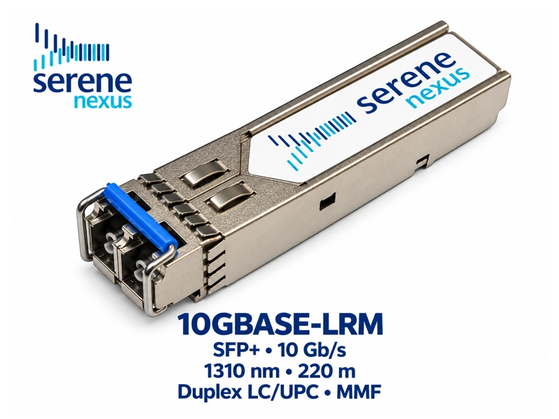 Moduł Serene Nexus 10GBASE-LRM, SFP+ 10 Gb/s, 1310 nm, Duplex LC/UPC, MMF, 220 m