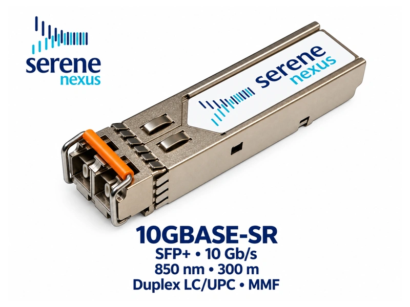 Moduł Serene Nexus 10GBASE-SR, SFP+ 10 Gb/s, 850 nm, Duplex LC/UPC, MMF, 300 m