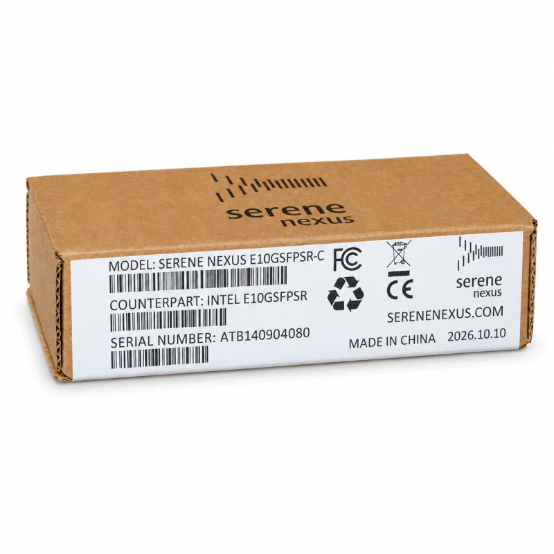 Pudełko Serene Nexus E10GSFPSR-C – odpowiednik Intel E10GSFPSR