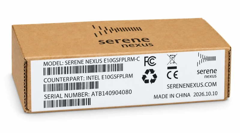 Pudełko Serene Nexus E10GSFPLRM-C – counterpart Intel E10GSFPLRM