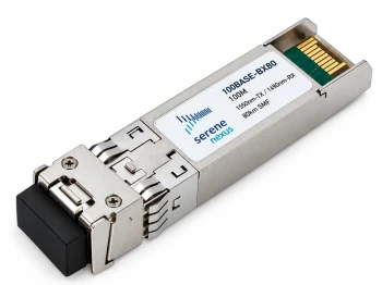 Serene Nexus 100BASE-BX80 – SFP 100 Mb/s, BiDi TX 1550 / RX 1490 nm, 80 km, LC simplex