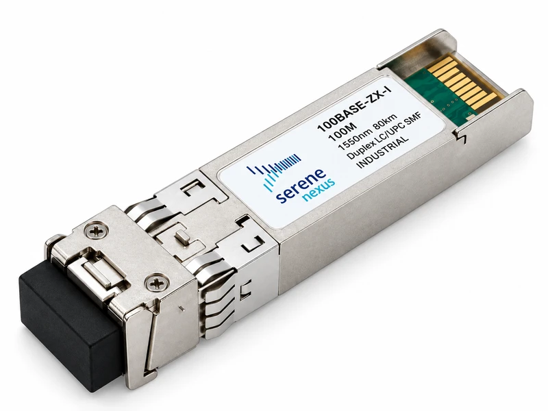 Serene Nexus 100BASE-ZX-I – SFP 100 Mb/s, 1550 nm, 80 km, LC duplex, industrialny