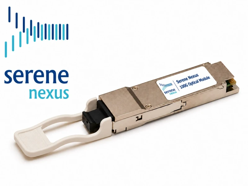 Moduł optyczny Serene Nexus 100G QSFP28 ZR4 80 km duplex LC/UPC – zdjęcie poglądowe