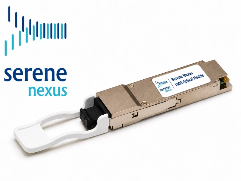Moduł optyczny Serene Nexus 100G QSFP28 ER4 60 km duplex LC/UPC – zdjęcie poglądowe