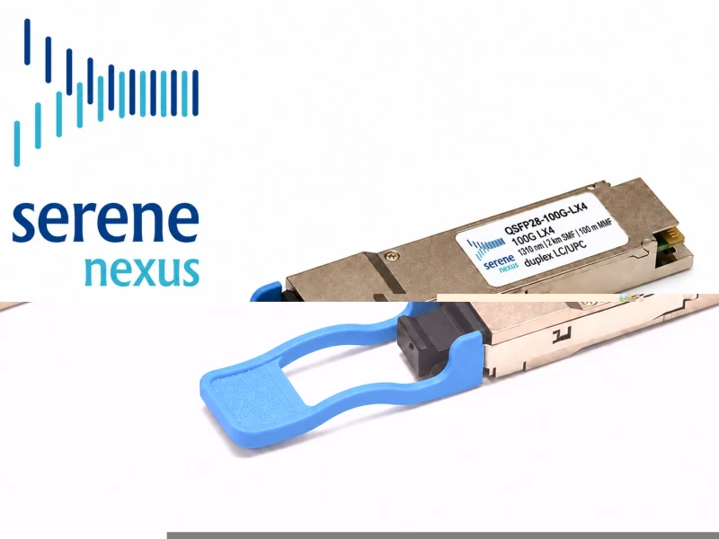 Moduł optyczny Serene Nexus 100GBASE-LX4 QSFP28, 2 km SMF / 100 m MMF, duplex LC/UPC