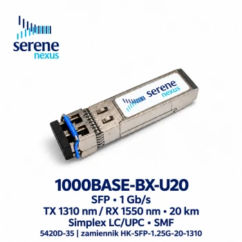 Zamiennik Hikvision HK-SFP-1.25G-20-1310 – Serene Nexus 5420D-35