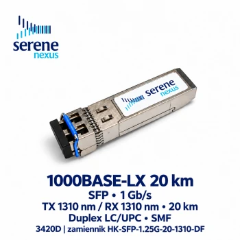 Zamiennik Hikvision HK-SFP-1.25G-20-1310-DF – Serene Nexus 3420D