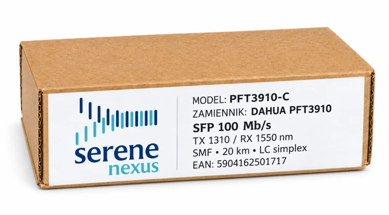 Serene Nexus PFT3910-C – opakowanie zamiennika Dahua PFT3910