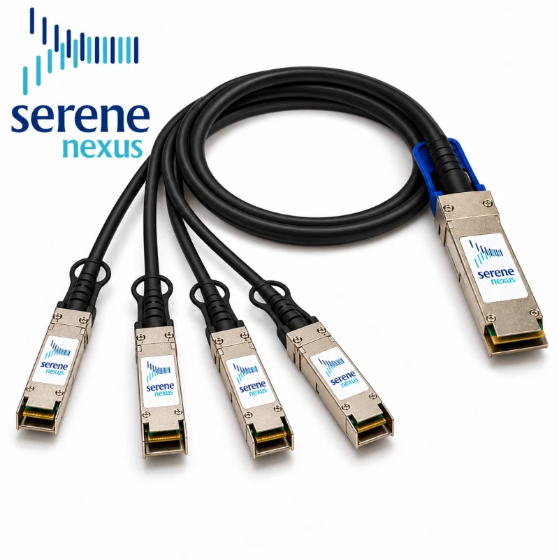 Zamiennik D-Link DEM-CB100Q28-4S28 – Serene Nexus, QSFP28 – 4×SFP28, 100 Gb/s → 4×25 Gb/s, 1 m