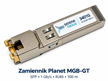 Zamiennik Planet MGB-GT – SFP 1G RJ45 100 m Serene Nexus