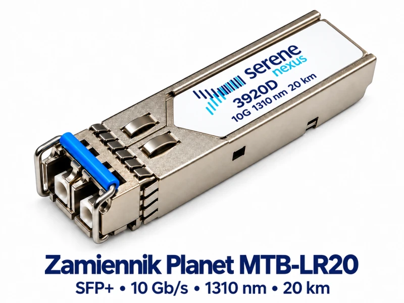 Zamiennik Planet MTB-LR20 – SFP+ 10G 20 km Serene Nexus – zdjęcie poglądowe