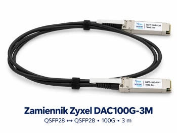 Zamiennik Zyxel DAC100G-3M – QSFP28 100G 3 m Serene Nexus