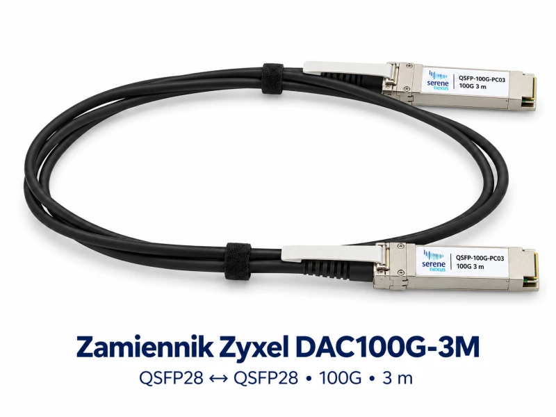 Zamiennik Zyxel DAC100G-3M Serene Nexus QSFP-100G-PC03, QSFP28 100G, 3 m