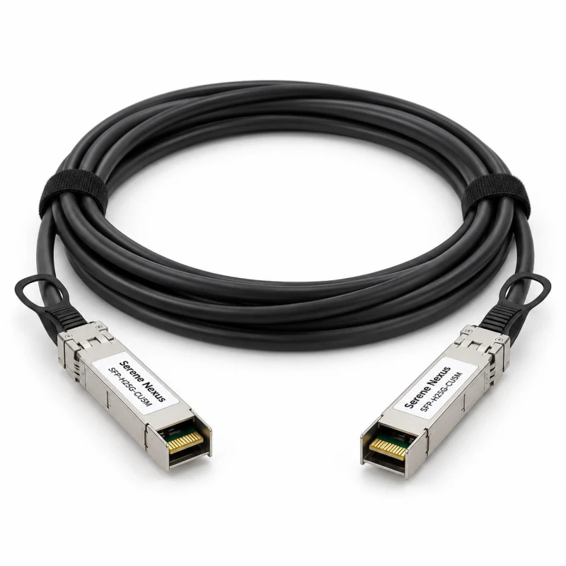 Zamiennik Cisco SFP-H25G-CU5M – Serene Nexus DAC pasywny 5 m