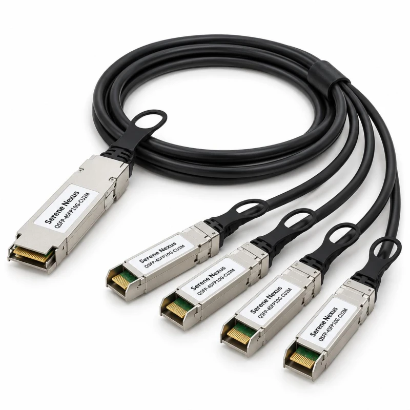 Zamiennik Cisco QSFP-4SFP10G-CU2M – Serene Nexus DAC pasywny 2 m