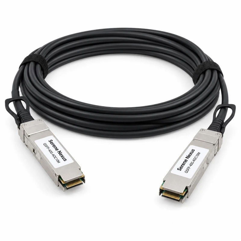 Zamiennik Cisco QSFP-H40G-AOC10M – Serene Nexus AOC 10 m