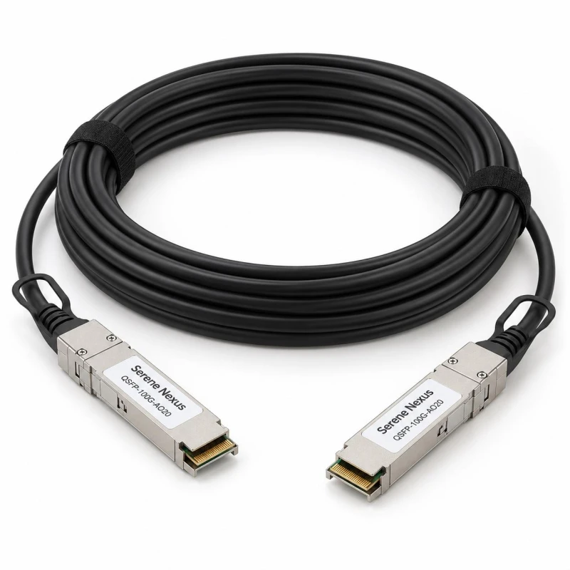 Zamiennik Cisco QSFP-100G-AOC20M – Serene Nexus AOC 20 m