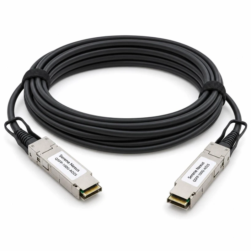 Zamiennik Cisco QSFP-100G-AOC25M – Serene Nexus AOC 25 m