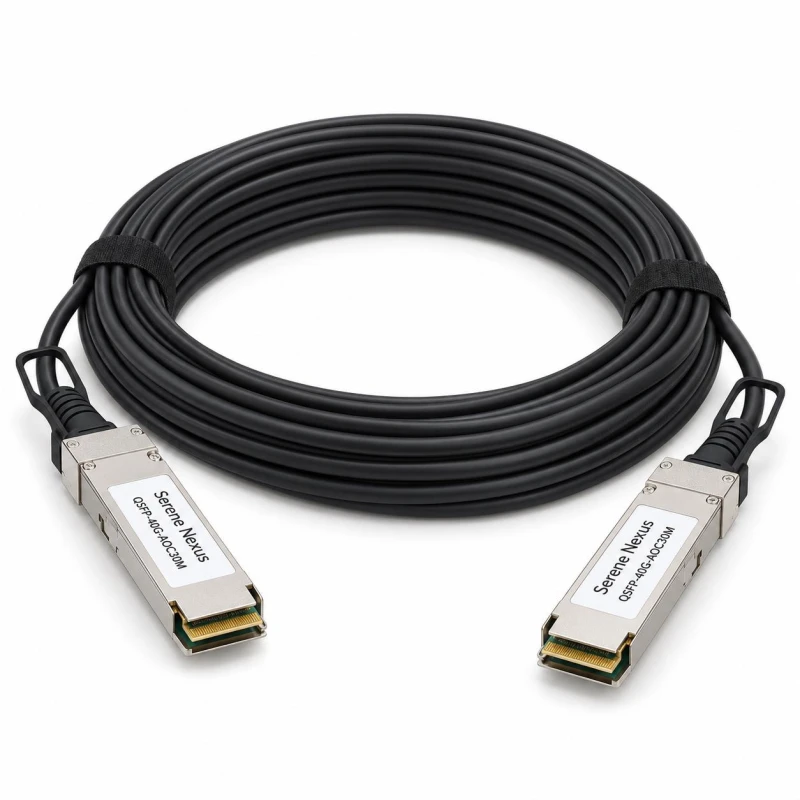 Zamiennik Cisco QSFP-H40G-AOC30M – Serene Nexus AOC 30 m